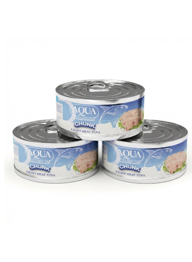 Aqua Premium Light Meat Chunk Tuna in Water, High in Protein, Immunity Booster, Superfood, Provides Natural Flavour, Contain Essential Nutrients, Store in Cool and Dry Place - Image 1
